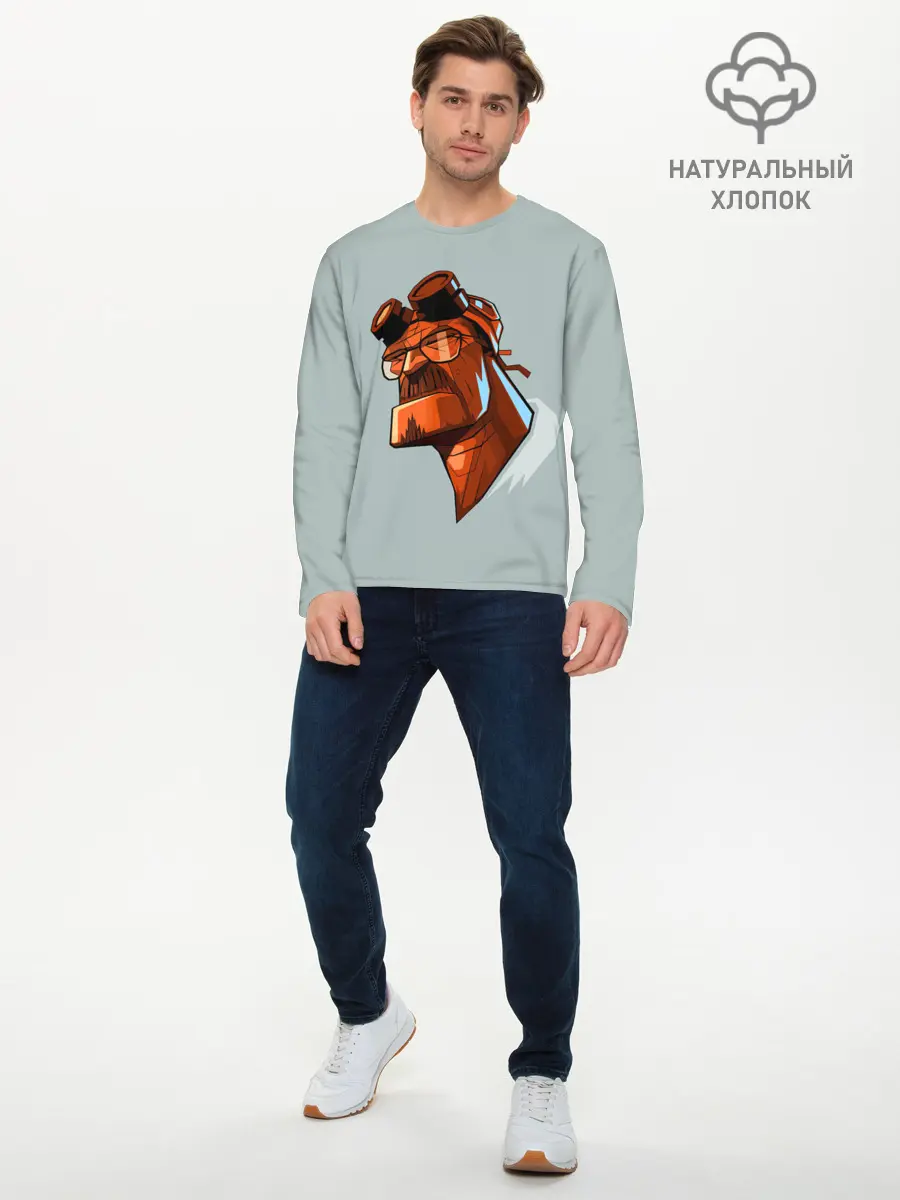 Мужской лонгслив базовый / Hellbad (P007_P004ooo1795289, P004ooo1795289)