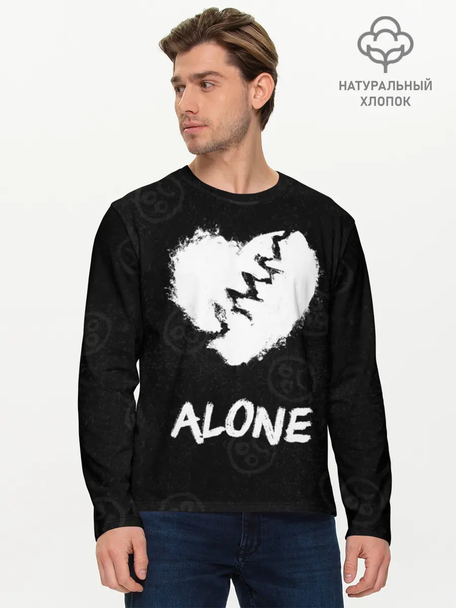 Мужской лонгслив базовый / Alone (P007_P004ooo1796509, P004ooo1796509)
