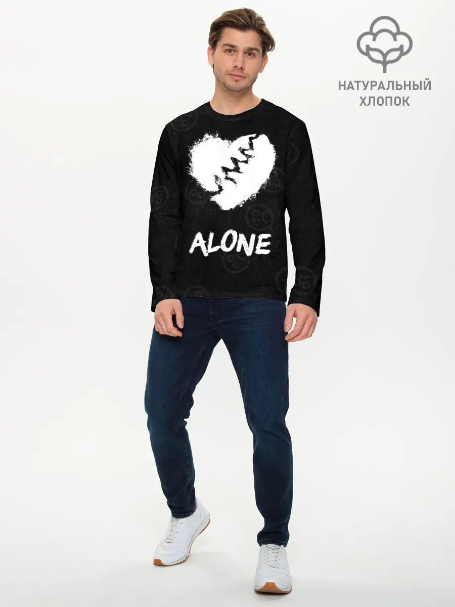 Мужской лонгслив базовый / Alone (P007_P004ooo1796509, P004ooo1796509)