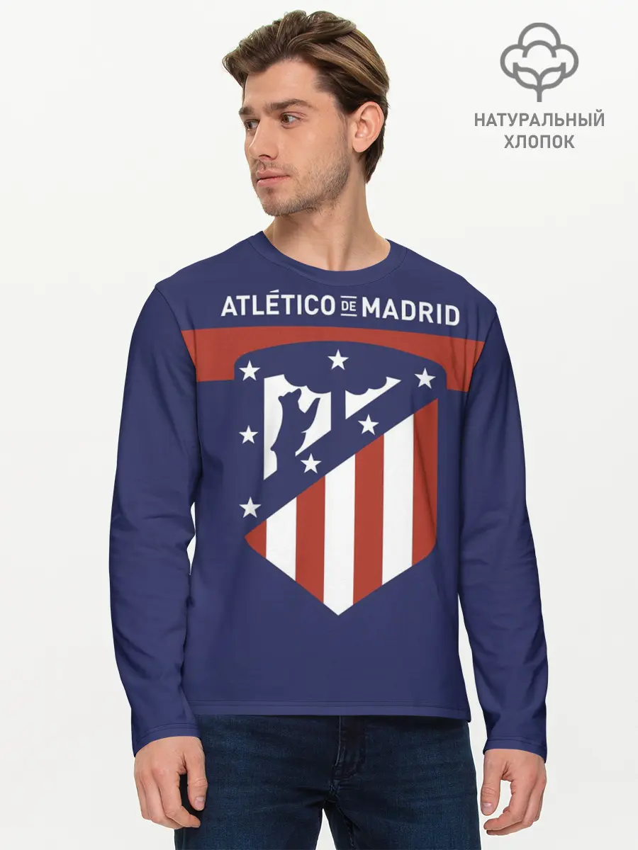 Мужской лонгслив базовый / Atletico de Madrid (P007_P004ooo1797465, P004ooo1797465)