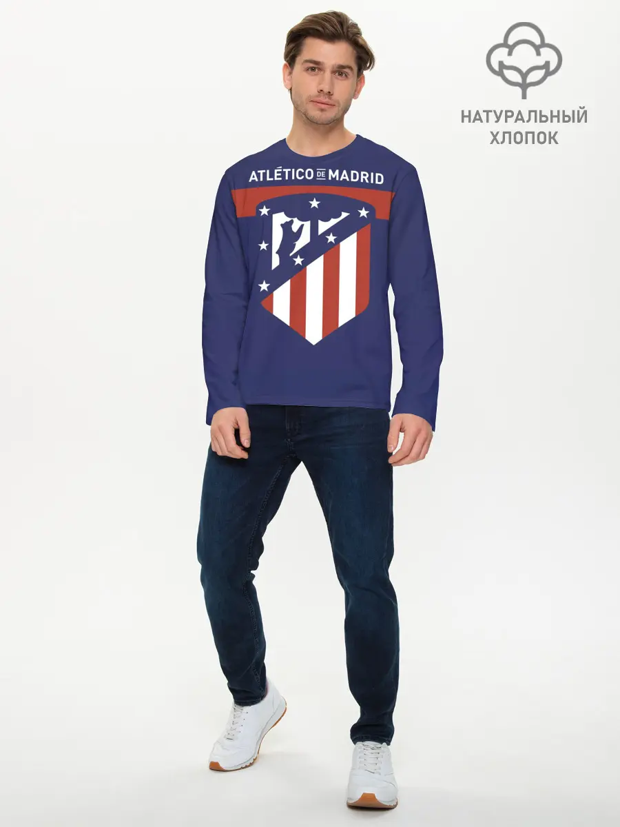 Мужской лонгслив базовый / Atletico de Madrid (P007_P004ooo1797465, P004ooo1797465)