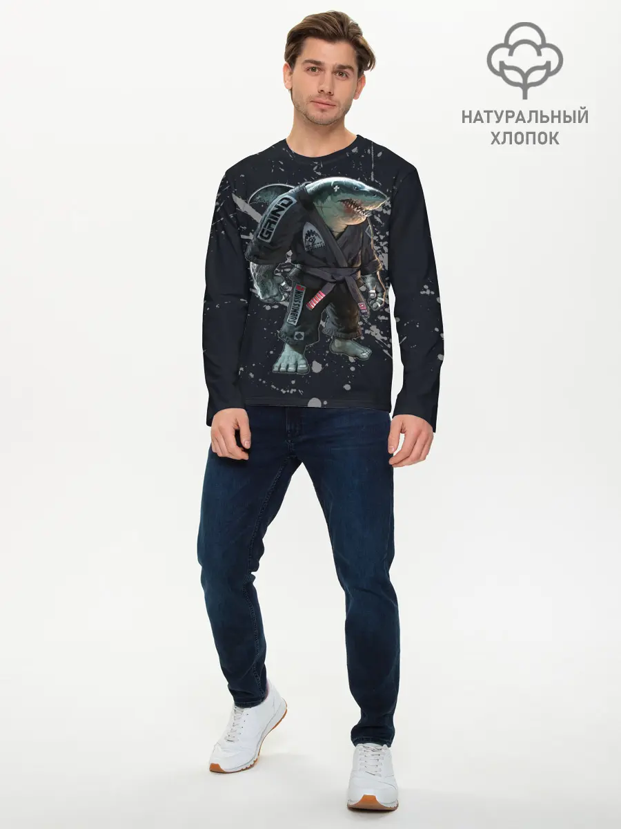 Мужской лонгслив базовый / Judo (P007_P004ooo1802637, P004ooo1802637)