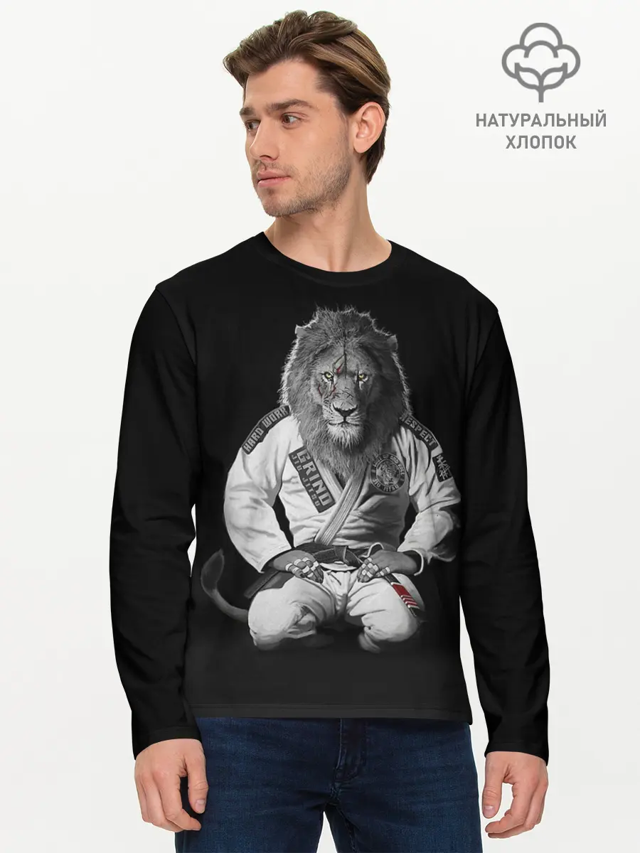 Мужской лонгслив базовый / Judo (P007_P004ooo1802657, P004ooo1802657)