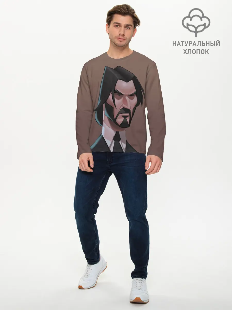 Мужской лонгслив базовый / Фортнайт Уик (P007_P004ooo1801607, P004ooo1801607)