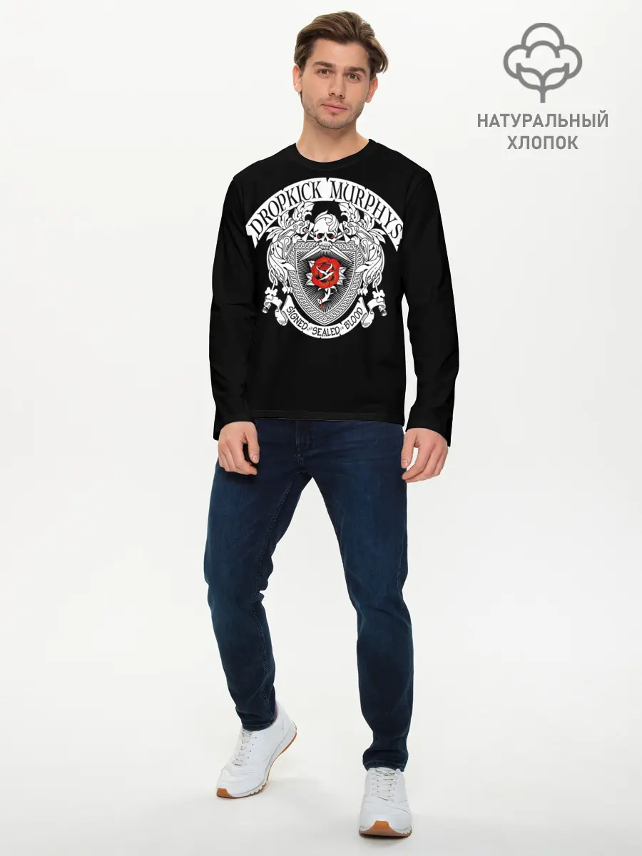 Мужской лонгслив базовый / Dropkick Murphys (P007_P004ooo1801855, P004ooo1801855)