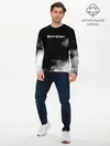 Мужской лонгслив базовый / Логотип Черного Клевера в дымке (P007_P004ooo1803431, P004ooo1803431)