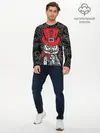 Мужской лонгслив базовый / Сова в цилиндре (P007_P004ooo1802803, P004ooo1802803)