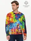 Мужской лонгслив базовый / Осенний бульвар (P007_P004ooo1803073, P004ooo1803073)