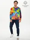 Мужской лонгслив базовый / Осенний бульвар (P007_P004ooo1803073, P004ooo1803073)