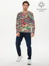 Мужской лонгслив базовый / Психоделика (P007_P004ooo1805305, P004ooo1805305)