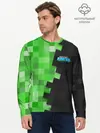 Мужской лонгслив базовый / Minecraft EARTH (P007_P004ooo1805573, P004ooo1805573)