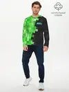 Мужской лонгслив базовый / Minecraft EARTH (P007_P004ooo1805573, P004ooo1805573)