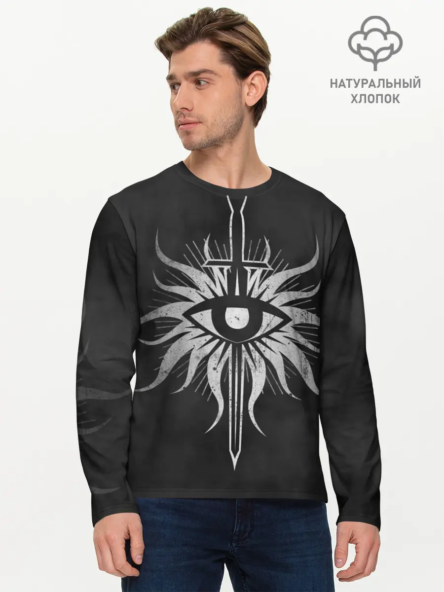 Мужской лонгслив базовый / Dragon Age (P007_P004ooo1805605, P004ooo1805605)
