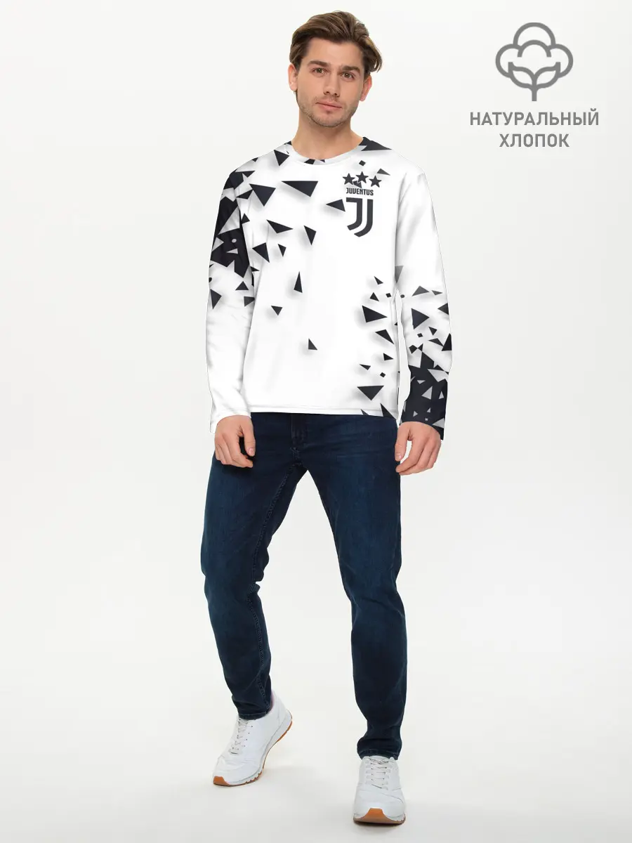 Мужской лонгслив базовый / Juventus (P007_P004ooo1807535, P004ooo1807535)