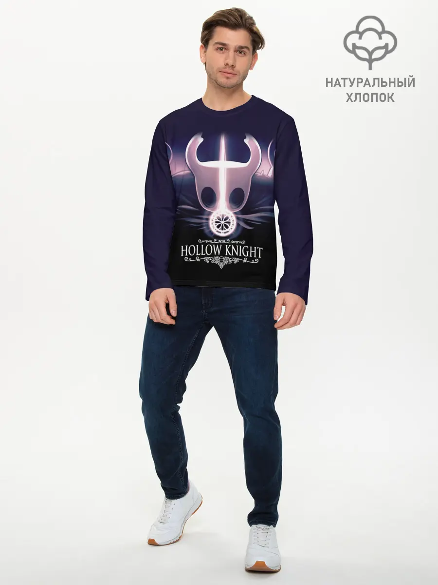 Мужской лонгслив базовый / Hollow Knight (P007_P004ooo1808795, P004ooo1808795)