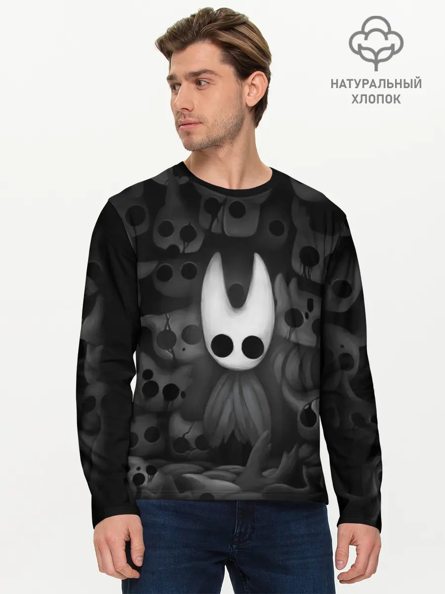 Мужской лонгслив базовый / Hollow Knight (P007_P004ooo1808813, P004ooo1808813)
