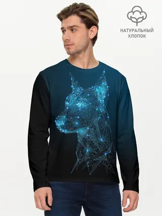 Мужской лонгслив базовый / Доберман