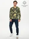 Мужской лонгслив базовый / Кошачий камуфляж (P007_P004ooo1809631, P004ooo1809631)