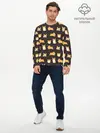 Мужской лонгслив базовый / Корги (P007_P004ooo1809693, P004ooo1809693)