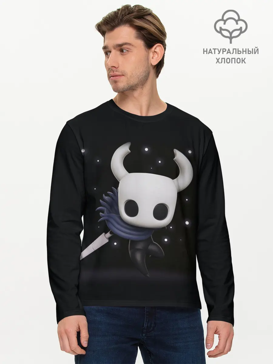 Мужской лонгслив базовый / Hollow Knight (P007_P004ooo1808833, P004ooo1808833)
