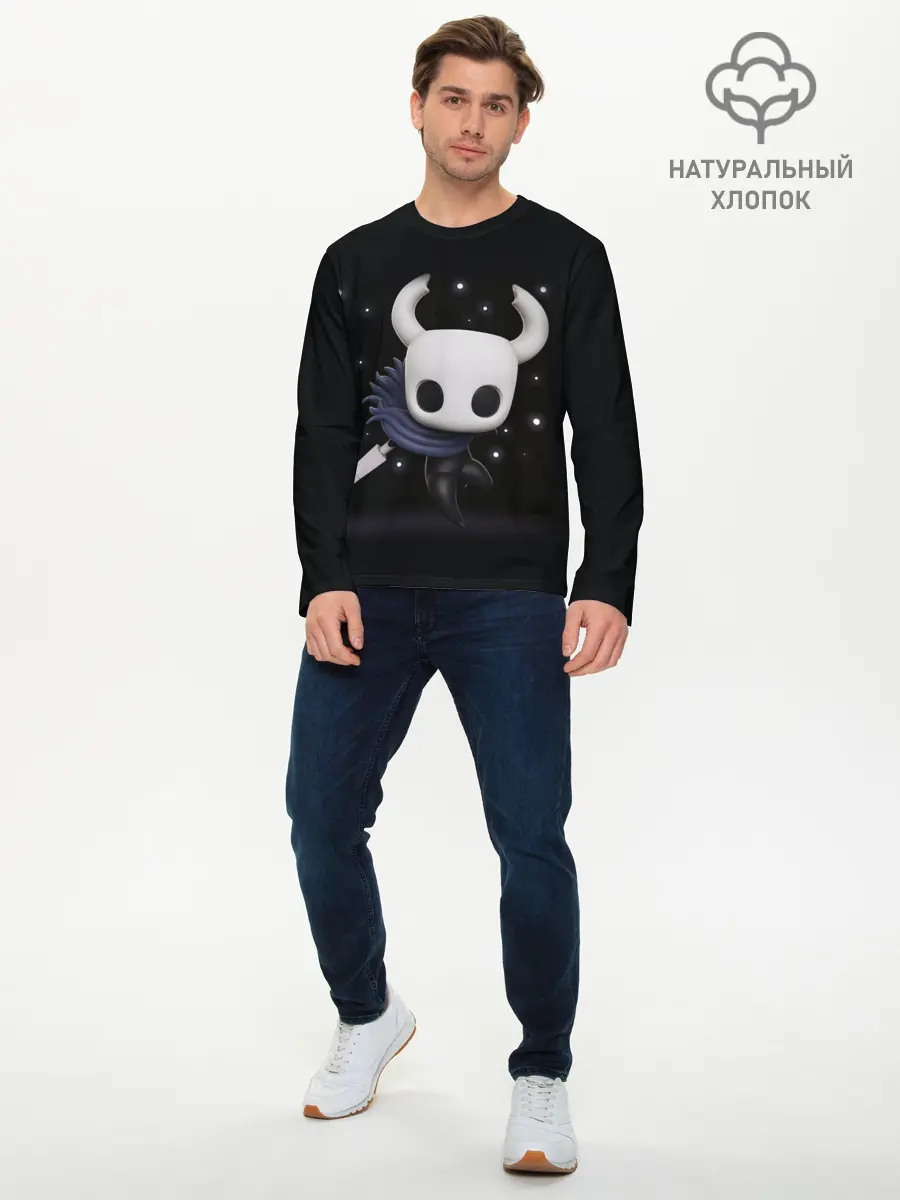 Мужской лонгслив базовый / Hollow Knight (P007_P004ooo1808833, P004ooo1808833)