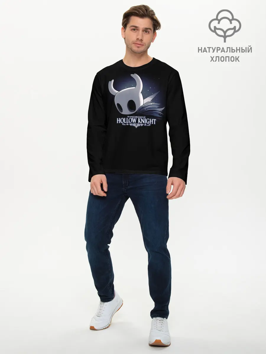 Мужской лонгслив базовый / Hollow Knight (P007_P004ooo1808867, P004ooo1808867)