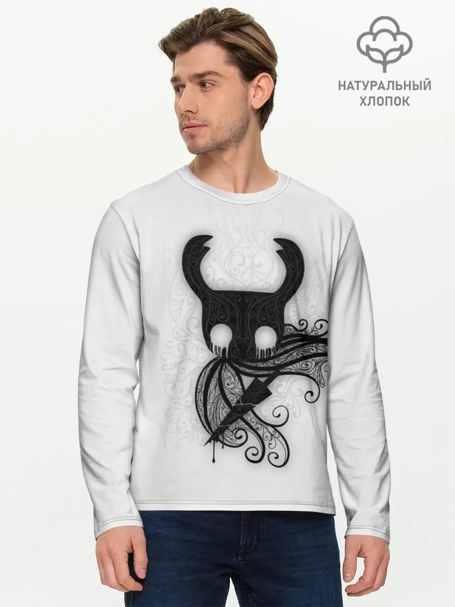 Мужской лонгслив базовый / Hollow Knight (P007_P004ooo1808825, P004ooo1808825)