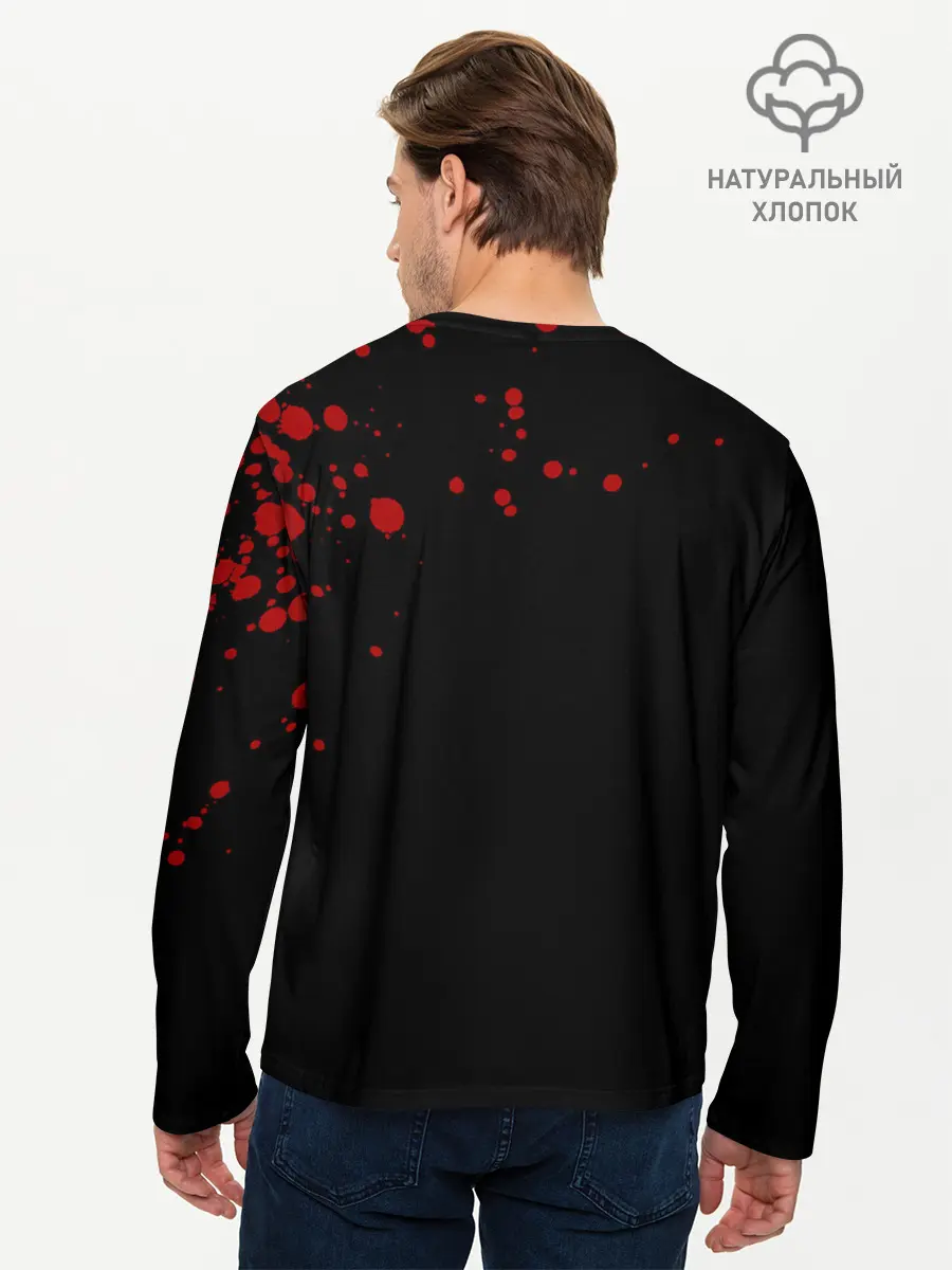 Мужской лонгслив базовый / Slipknot (P007_P004ooo1809195, P004ooo1809195)