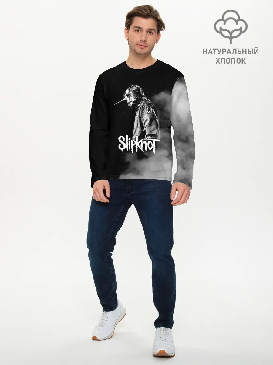 Мужской лонгслив базовый / Slipknot (P007_P004ooo1809241, P004ooo1809241)