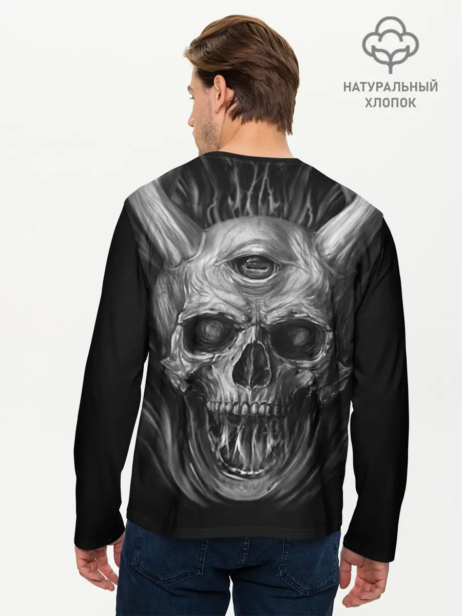 Мужской лонгслив базовый / Slipknot (P007_P004ooo1809945, P004ooo1809945)
