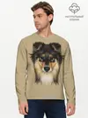 Мужской лонгслив базовый / Sheltie (P007_P004ooo1809719, P004ooo1809719)