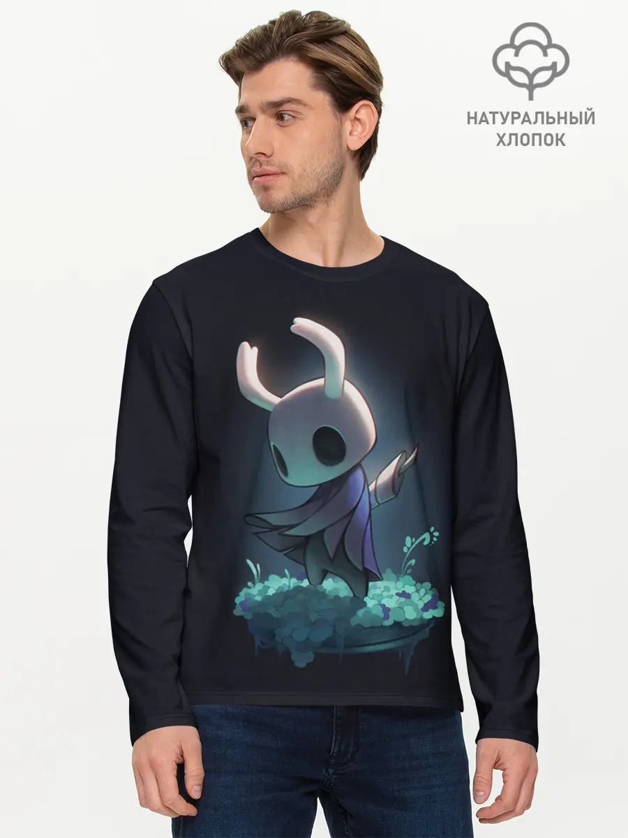 Мужской лонгслив базовый / Hollow Knight (P007_P004ooo1809787, P004ooo1809787)