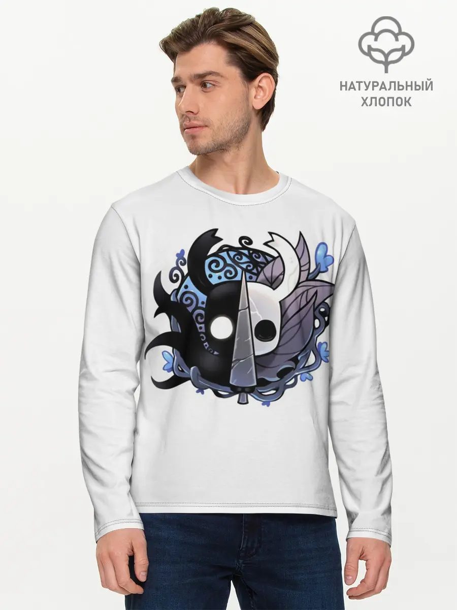 Мужской лонгслив базовый / Hollow Knight (P007_P004ooo1809805, P004ooo1809805)