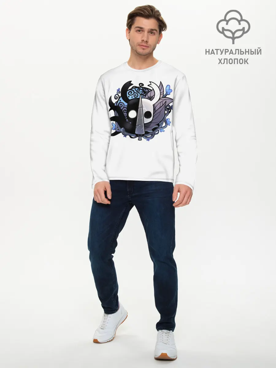 Мужской лонгслив базовый / Hollow Knight (P007_P004ooo1809805, P004ooo1809805)