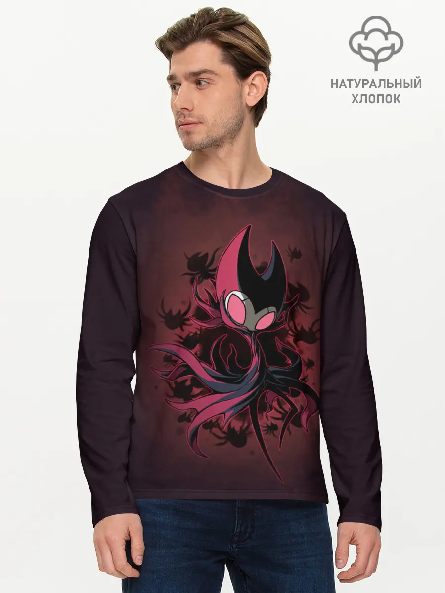 Мужской лонгслив базовый / Hollow Knight (P007_P004ooo1809807, P004ooo1809807)