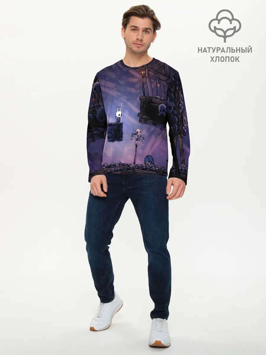 Мужской лонгслив базовый / HOLLOW KNIGHT (P007_P004ooo1810617, P004ooo1810617)