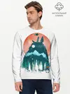 Мужской лонгслив базовый / Силуэт Тоторо (P007_P004ooo1811487, P004ooo1811487)