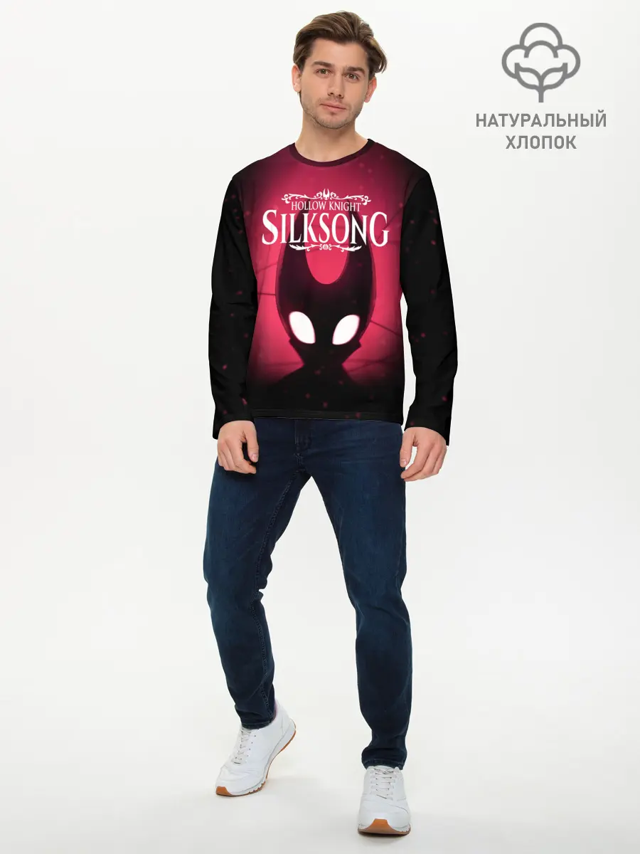 Мужской лонгслив базовый / Hollow Knight: SILKSONG (P007_P004ooo1811527, P004ooo1811527)