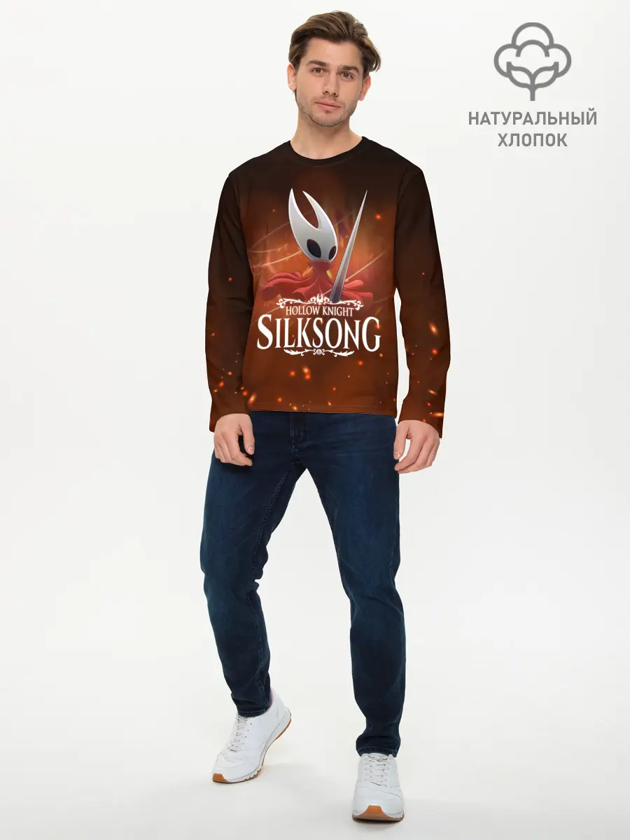 Мужской лонгслив базовый / Hollow Knight: SILKSONG (P007_P004ooo1811547, P004ooo1811547)