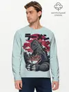 Мужской лонгслив базовый / Blue Godzilla (P007_P004ooo1813297, P004ooo1813297)