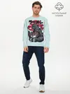 Мужской лонгслив базовый / Blue Godzilla (P007_P004ooo1813297, P004ooo1813297)