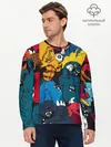 Мужской лонгслив базовый / Годзилла (P007_P004ooo1813327, P004ooo1813327)