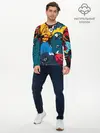 Мужской лонгслив базовый / Годзилла (P007_P004ooo1813327, P004ooo1813327)