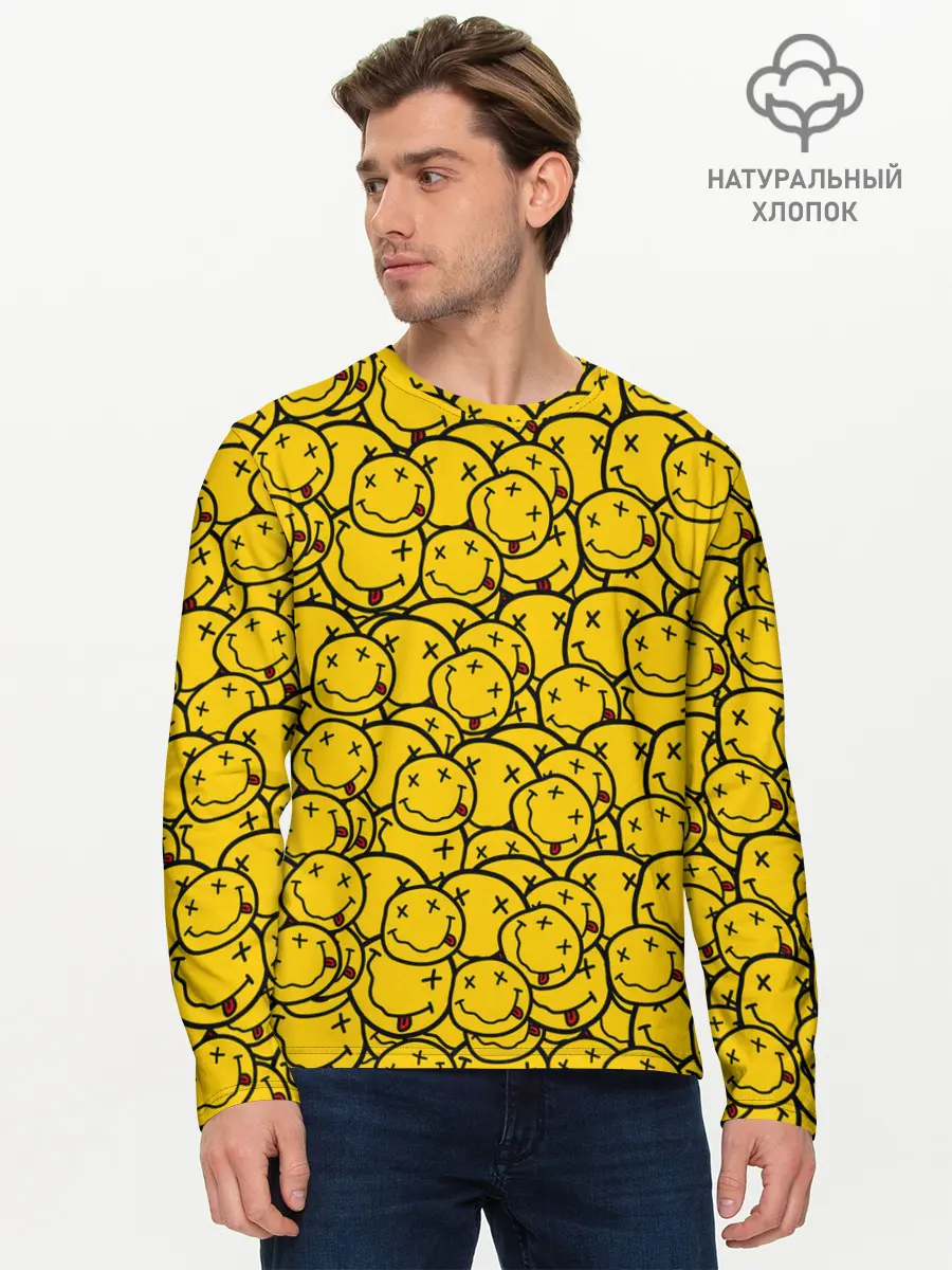 Мужской лонгслив базовый / NIRVANA (P007_P004ooo1817081, P004ooo1817081)
