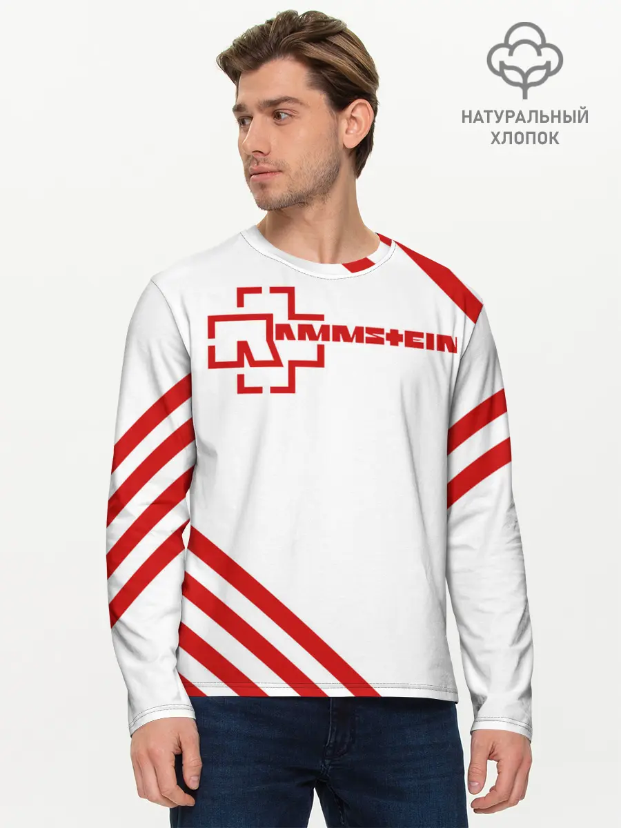 Мужской лонгслив базовый / Rammstein (P007_P004ooo1818431, P004ooo1818431)