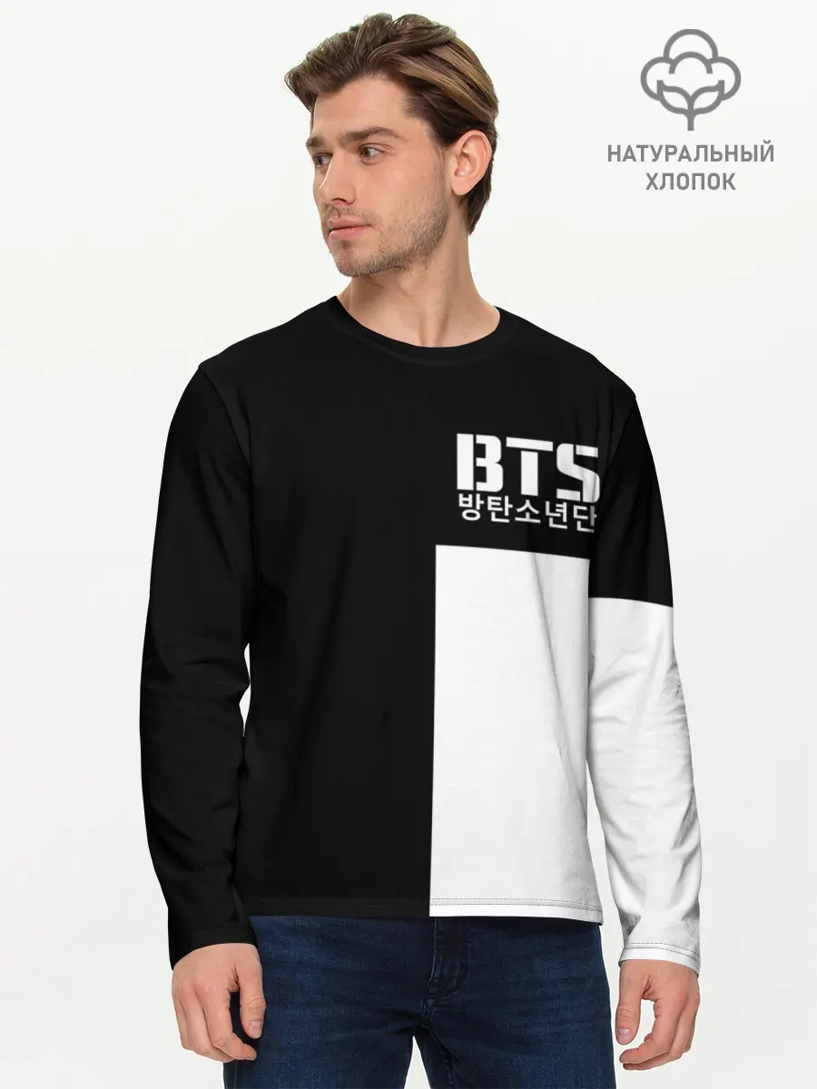 Мужской лонгслив базовый / BTS [9] (P007_P004ooo1817797, P004ooo1817797)