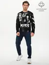 Мужской лонгслив базовый / Kiss (P007_P004ooo1820119, P004ooo1820119)