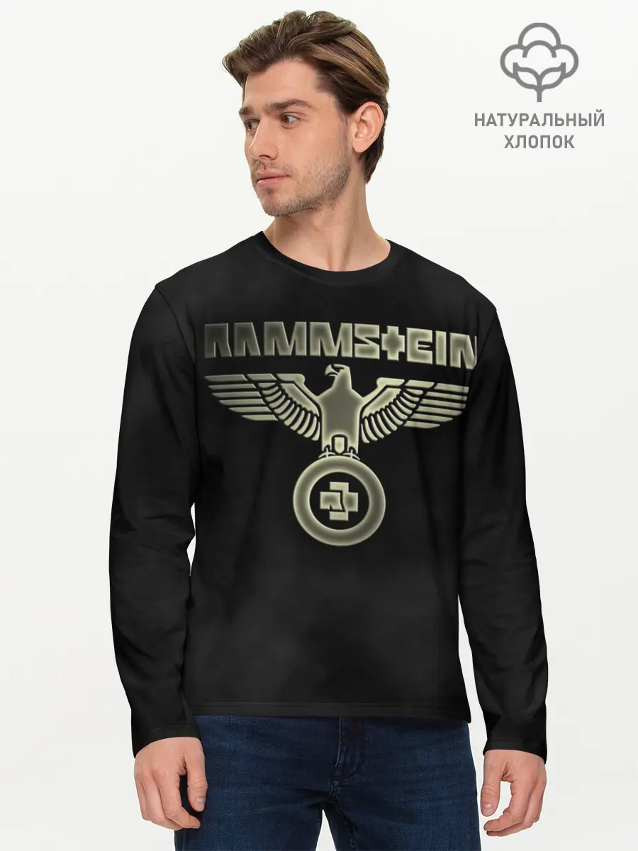 Мужской лонгслив базовый / Rammstein (P007_P004ooo1818887, P004ooo1818887)