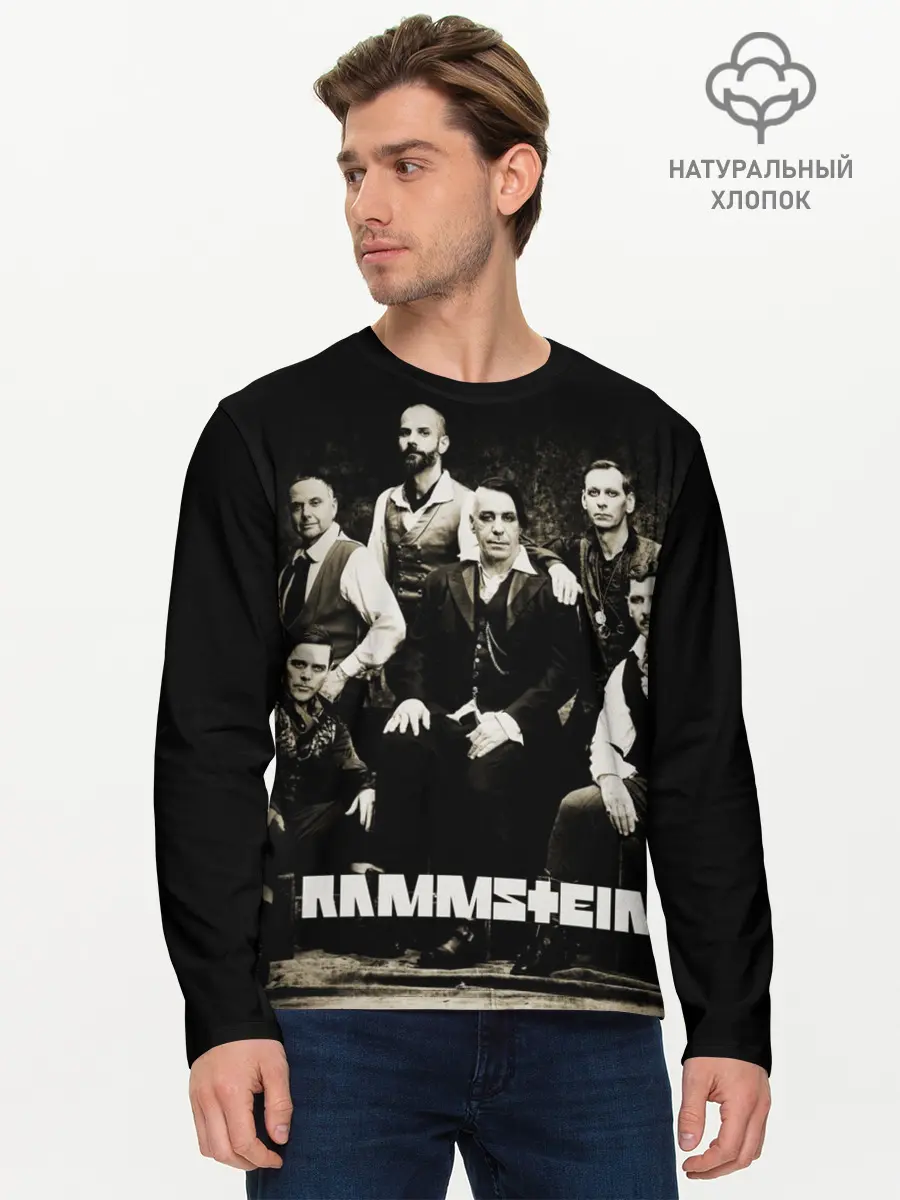 Мужской лонгслив базовый / Rammstein (P007_P004ooo1818909, P004ooo1818909)