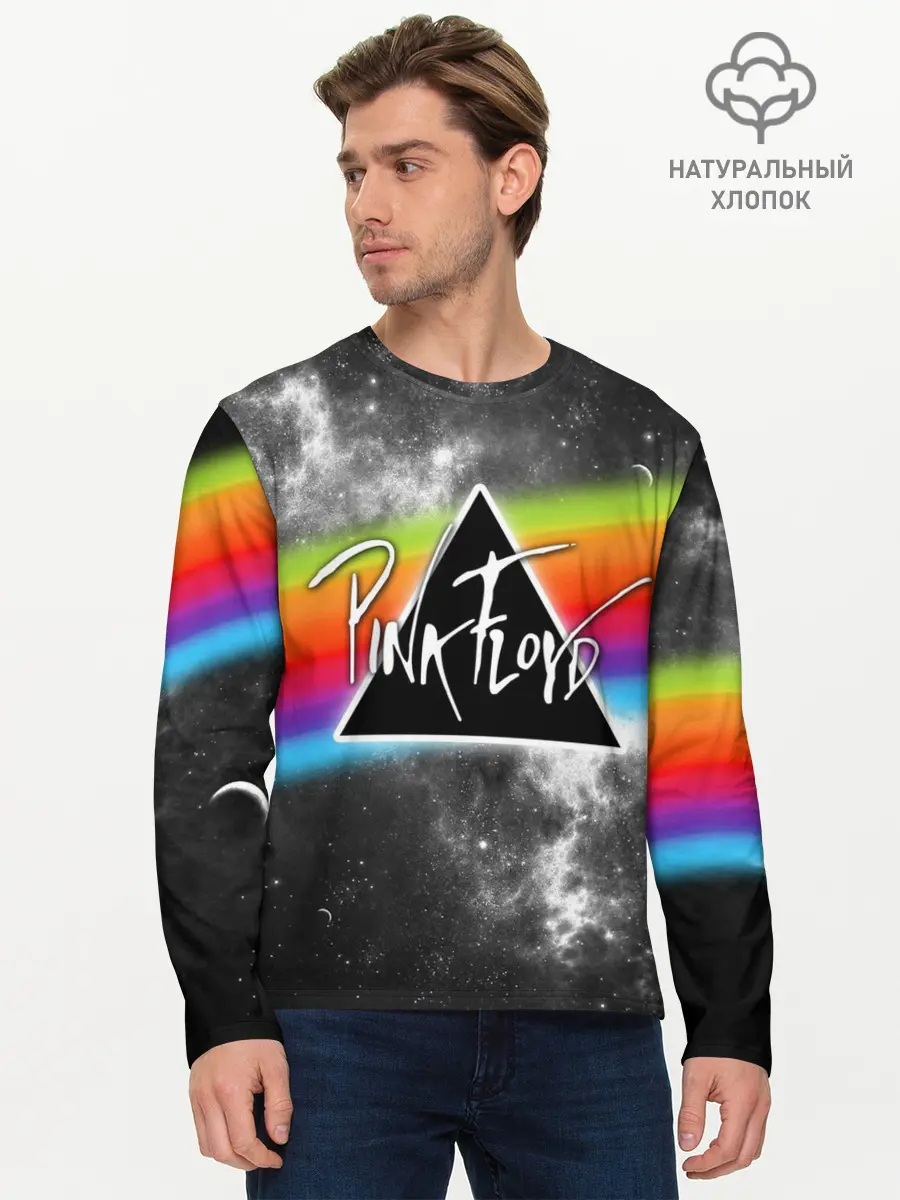 Мужской лонгслив базовый / PINK FLOYD (P007_P004ooo1820991, P004ooo1820991)